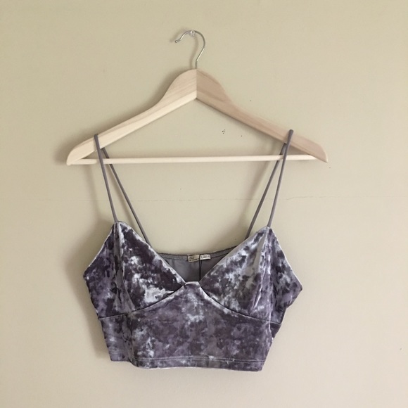Zara Other - NWT Zara Velvet Bralette